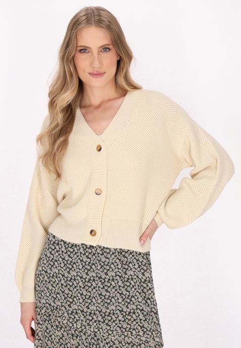 Dreimaster Cardigan Damen Creme - Image 3