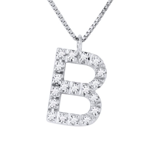 DIADEMA - Necklace with Diamonds - B -White Gold