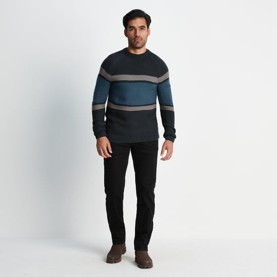 Darius Mens Jumper Petrol Blue