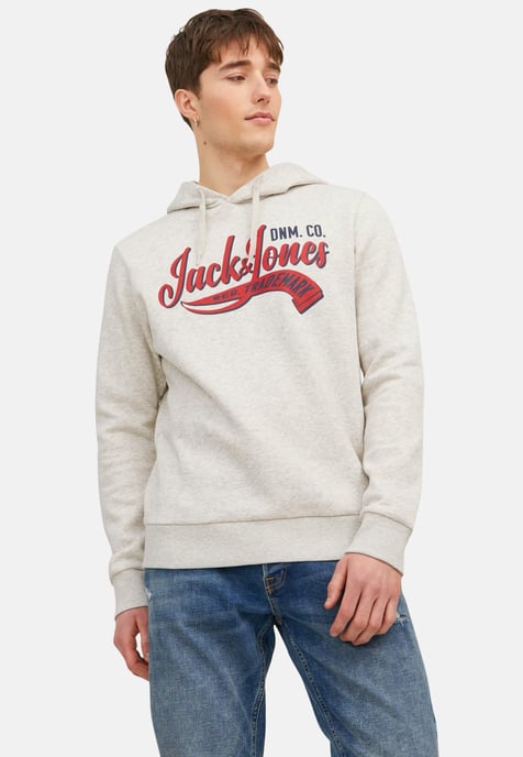 Dieser Kapuzenpulli für Herren mit normaler Passform ist ein Muss für jeden Kleiderschrank. Das Kapuzensweatshirt besteht aus gebürstetem Material mit einer weichen Innenseite, die es kuschelig und warm macht. Die Kapuze des Hoodies hat einen Kordelzug. Ä - Image 1