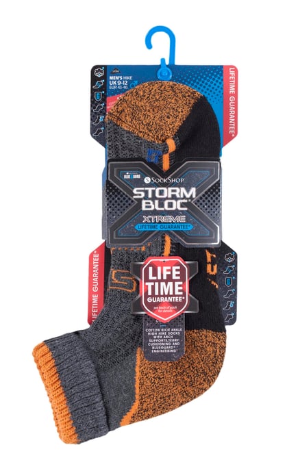 Storm Bloc Herren Baumwolle reichen hohe Knöchel Länge Wandern Trekking Socken - Image 2