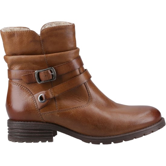 Hush Puppies Piper Leder Damen Tan Stiefel - Image 4