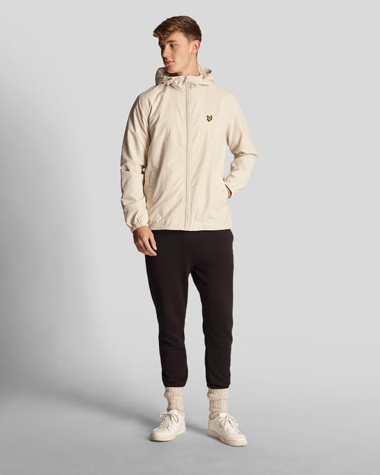 Lyle & Scott Herren-Kapuzenjacke mit durchgehendem Reißverschluss in Beige - Image 2