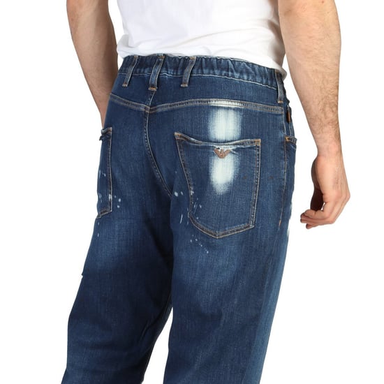 Emporio Armani Homme Pantalon Boyfriend Longueur de la cheville  Bleu - Image 4