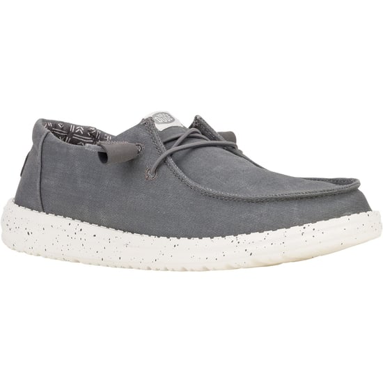 HEYDUDE Wendy Canvas 100% Baumwolle Damen Dunkelgrau Loafers - Image 1