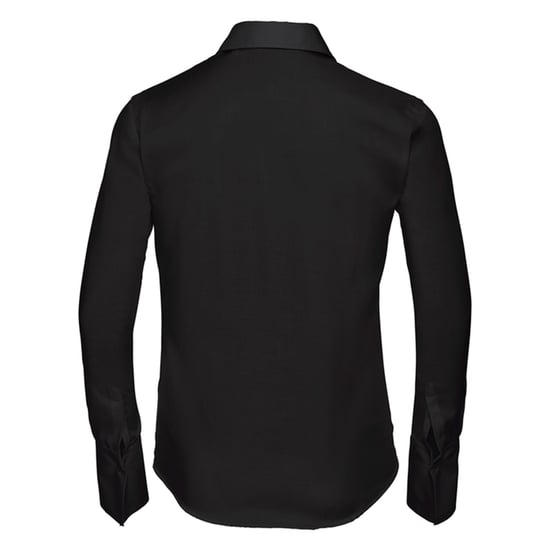 Russell Collection - "Ultimate" Hemd Bügelfrei für Damen Langärmlig (Schwarz) - Image 2