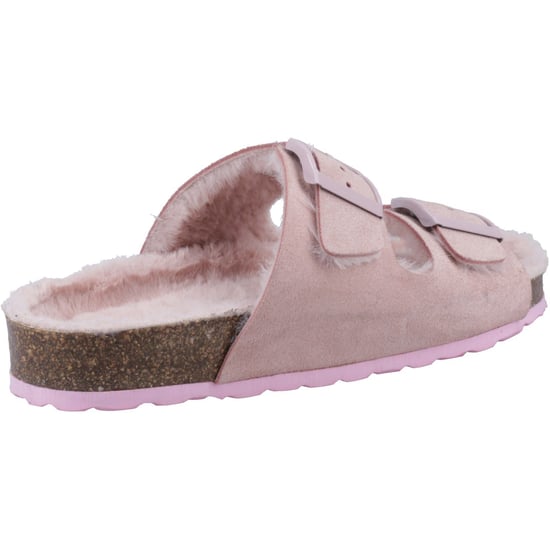 Hush Puppies Jessie Leder Damen Blush Pantoffeln - Image 2