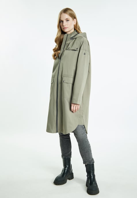 Dreimaster Parka Damen oliv - Image 4