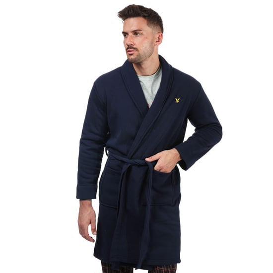 Peignoir Matthew Lyle And Scott Pour Homme en Bleu Marine - Image 3