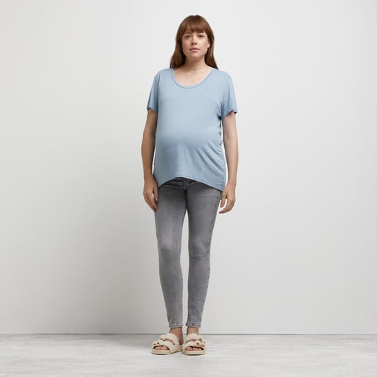 River Island Womens Nursing Maternity T-Shirt Multipack Blue