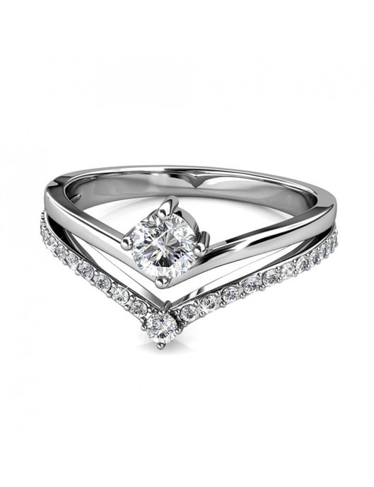 Zinnia Ring - Silber und Kristall - Image 4