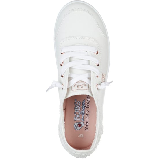 Skechers BOBS B Cute Baumwoll Damensneaker in Weiß - Image 3