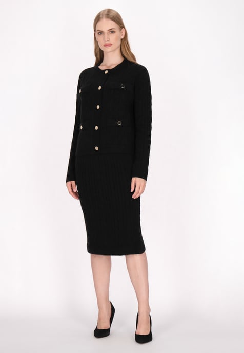 Dreimaster Cardigan Damen Schwarz - Image 2