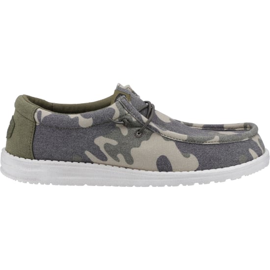 HEYDUDE Wally Washed Camo Polyester Herren Camo Bootsschuhe - Image 5