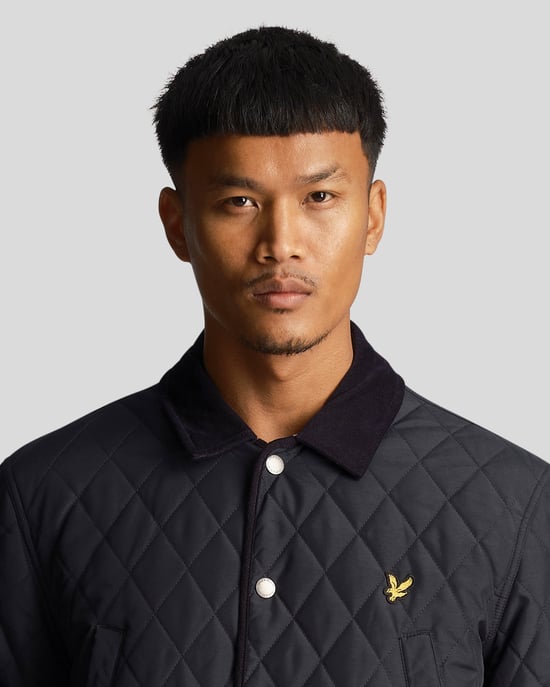 Lyle & Scott Herren-Steppjacke in Marineblau - Image 4