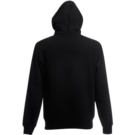 Fruit Of The Loom Herren Zip durch Hoodie Sweatshirt / Hoodie (schwarz) - Image 2
