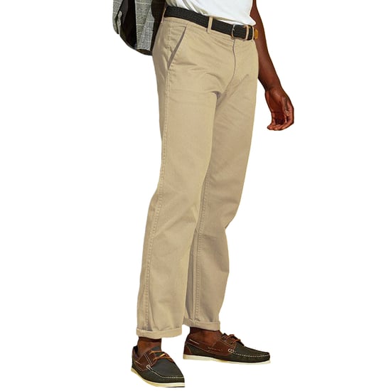 Asquith & Fox Herren Klassik Hose / Chinos (Natur) - Image 4