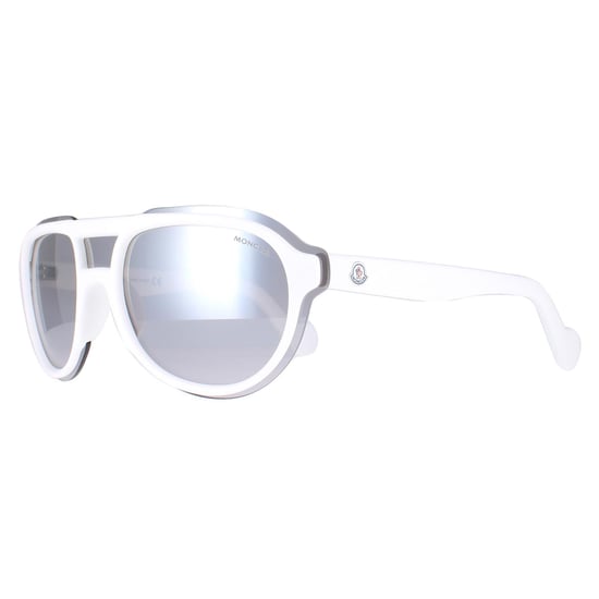 Moncler Round Unisex White Smoke Mirror ML0055