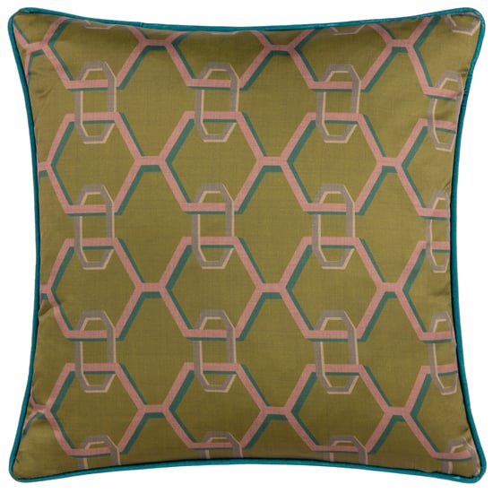 Paoletti Carnaby Kettengeometrie Satin Kissenbezug - Image 1