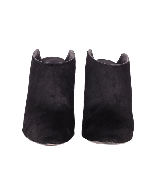 Alexander Wang Miranda Pony Pantoletten aus schwarzer Wolle - Image 2