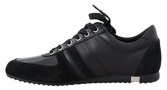 Dolce & Gabbana Herren Schwarze Logo Leder Freizeit Sneaker Schuhe - Image 2