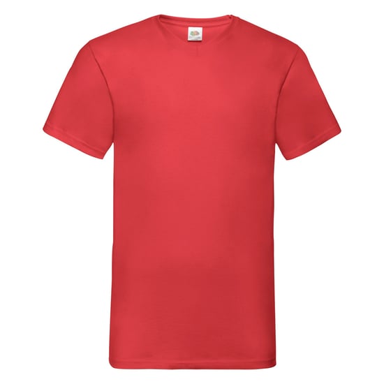 Fruit Of The Loom Valueweight T-shirt für Männer mit V-Ausschnitt, kurzärmlig (Rot) - Image 1