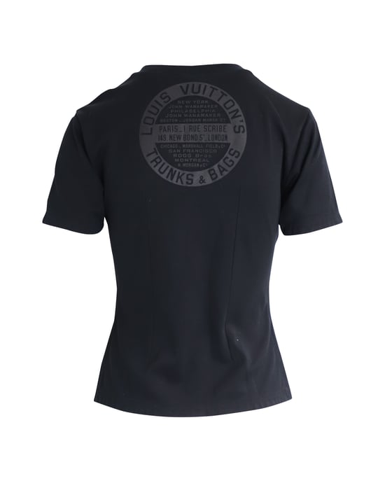 Louis Vuitton Tribalprint-T-Shirt aus schwarzer Baumwolle - Image 3
