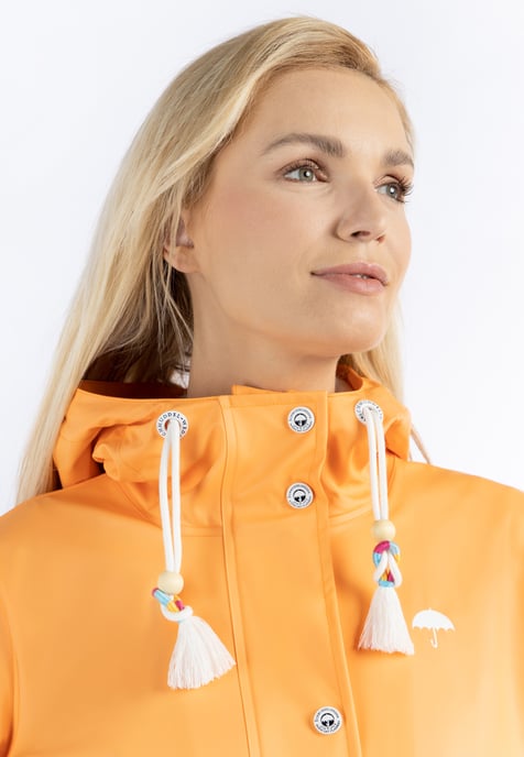 Schmuddelwedda Regenmantel Damen Pastellorange - Image 3