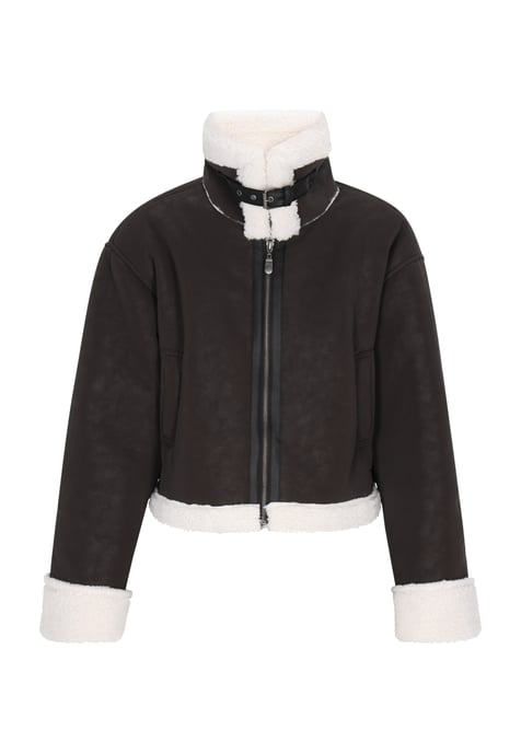 Dreimaster Jacke Damen dunkelbraun - Image 1