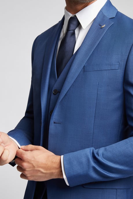 Slim Fit Sharkskin Jacket - Image 4