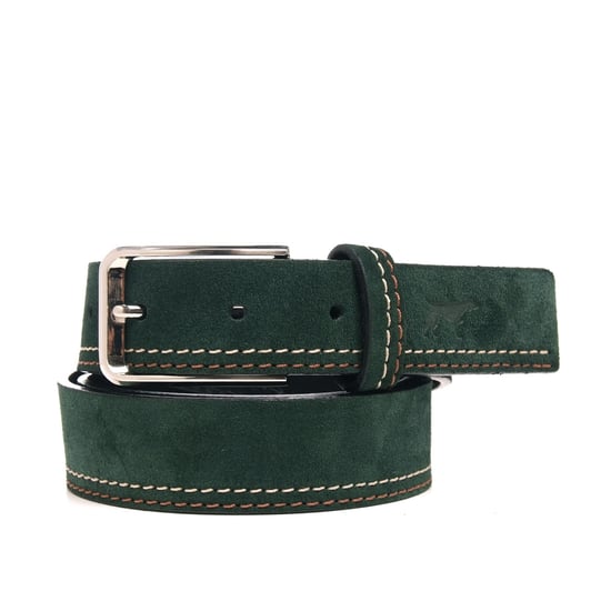 Men's Leather Belt in Green