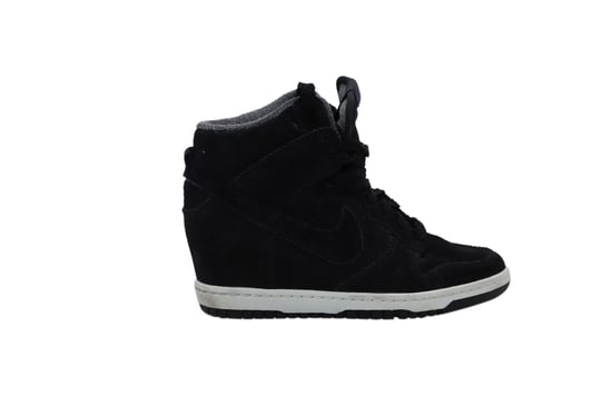 Nike Dunk Sky Hi Sneakers in Schwarz-Gummi-Leder - Image 1