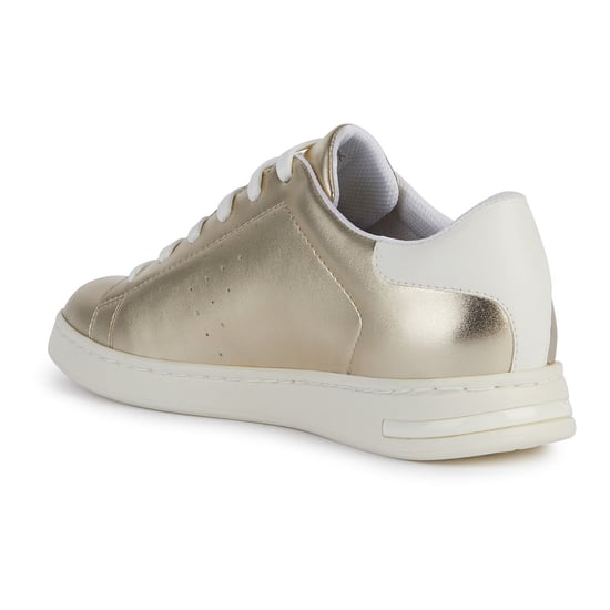 Geox D Jaysen B Leder Damen Hellgold/Optik Weiß Turnschuhe - Image 6