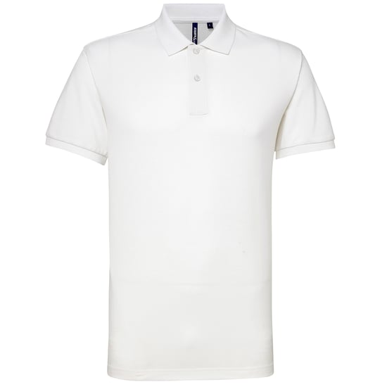 Asquith & Fox Herren Kurzarm Performance Blend Polo Shirt (Weiß) - Image 1