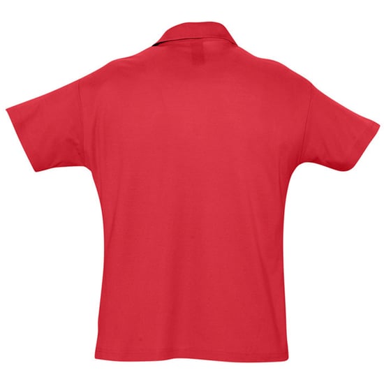 SOLS Herren Sommer II Pique Kurzarm-Poloshirt (Rot) - Image 2