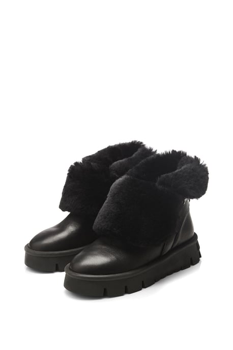 'Cassa' Black Leather