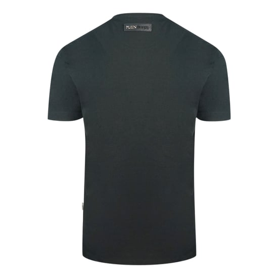 Plein Sport Yellow Scribble Layer Logo Black T-Shirt