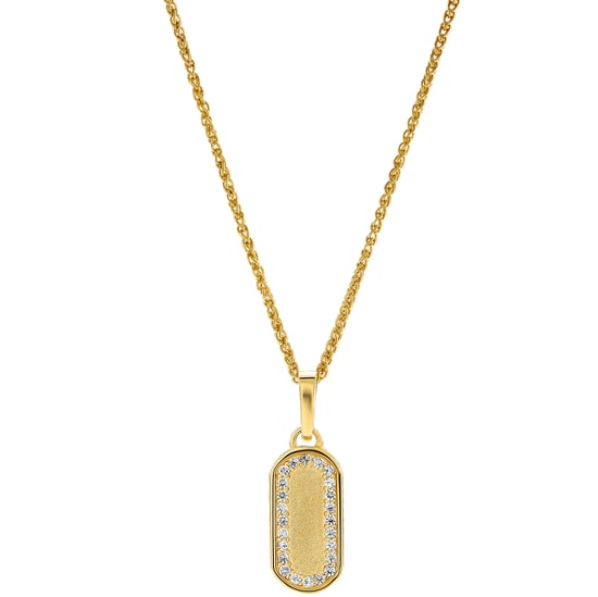 Orphelia 'Malaga' Damen-Anhänger aus 925er Sterlingsilber mit Kette – Gold ZH-7573/G - Image 1