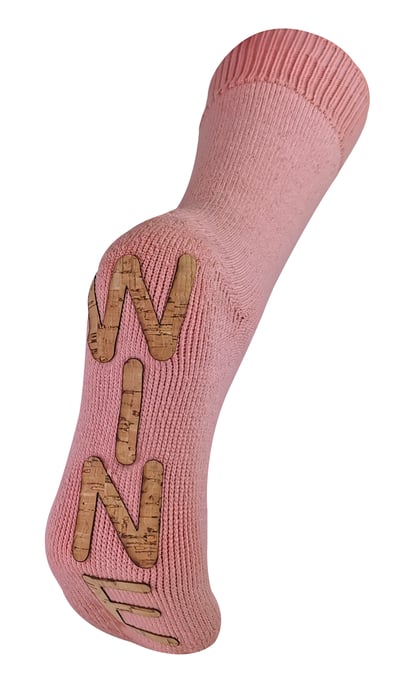 Damen dicke thermische Fleece gefüttert Neuheit Wein weich Slipper Socken - Image 1