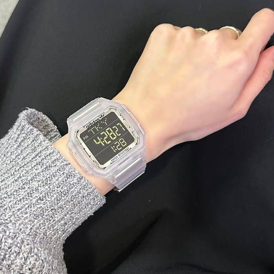 Adidas Originals Street Digital One GMT Unisex Transparente Uhr AOST22049 - Image 5
