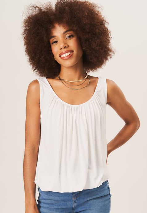 Rouse Neck Oversized Ärmelloses Top - Image 1