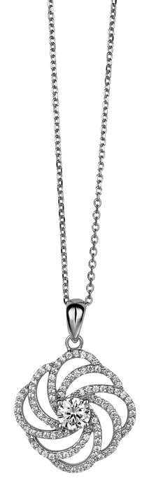 Orphelia Damen-Kette aus 925er Sterlingsilber mit Anhänger – Silber ZH-4800 - Image 1