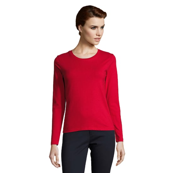 SOLS - "Imperial" T-Shirt für Damen Langärmlig (Rot) - Image 1