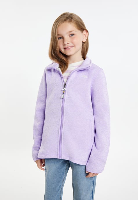 Schmuddelwedda Strickfleecejacke Mädchen (Kids) Helllavendel-Melange - Image 3