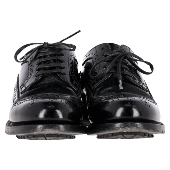 Celine Brogue Schnür-Oxfords aus schwarzem Kalbsleder - Image 2