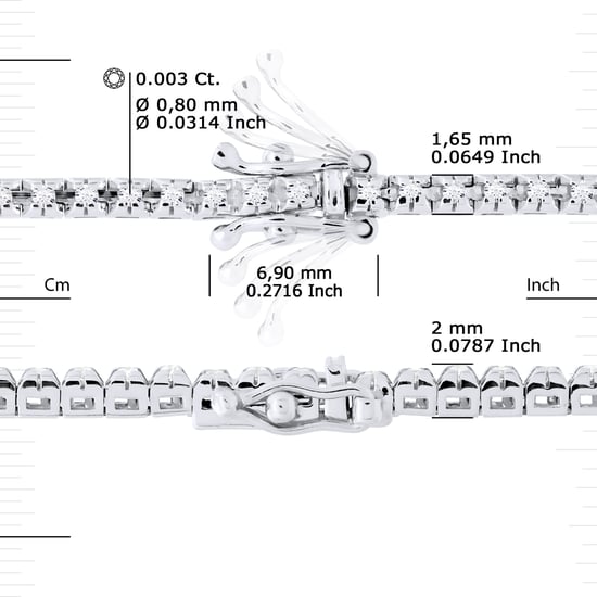 DIADEMA - Armband - Tennis - Prestige Jewelery - Weißgold - Image 3