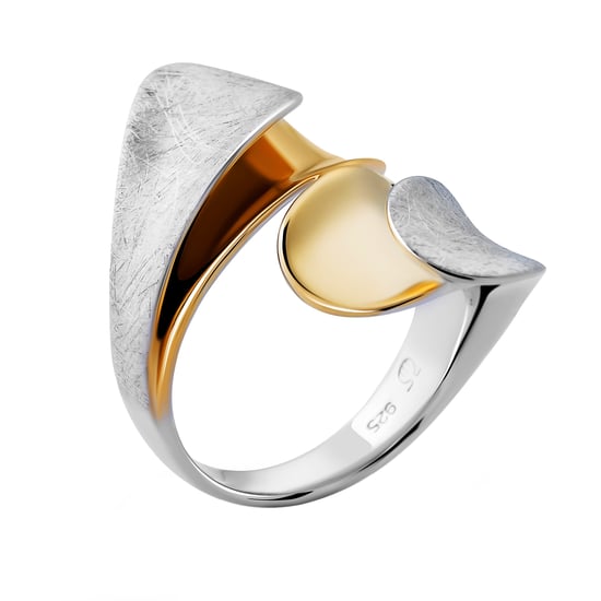 Orphelia Damen-Ring Sterling-Silber 925 – Silber/Gold ZR-7508 - Image 4