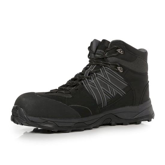 Regatta Mens Claystone S3 Safety Boots (Black/Granite)