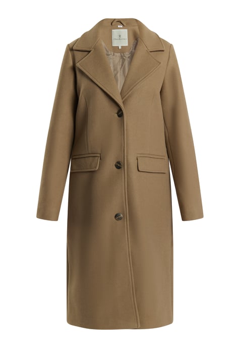 Dreimaster Übergangsjacke in Wolloptik Damen Graubeige - Image 1