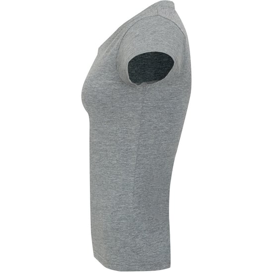 SOLs Damen/Damen Moon V-Ausschnitt T-Shirt mit kurzen Ärmeln (grau meliert) - Image 3